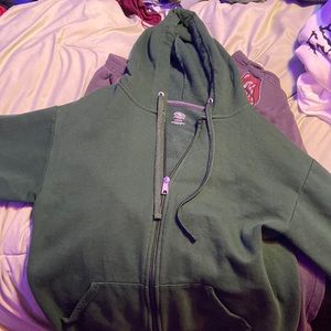 mens jacket, green, never woren